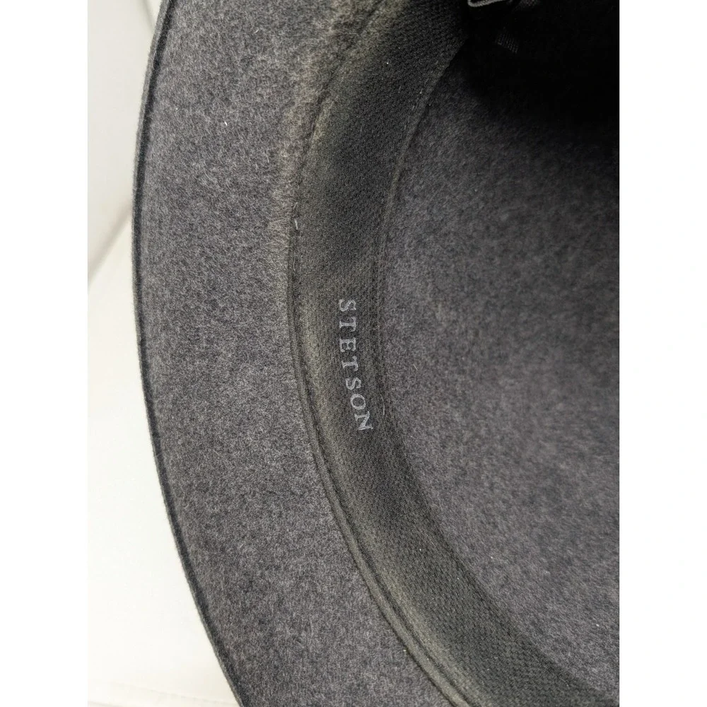 Stetson Explorer Wool Fedora Hat‎ Men's Size Large Crushable Water Repellent USA